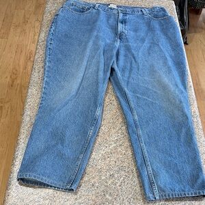 L.L. Bean original fit relaxed Classic Blue Denim Jeans size 20